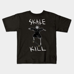 Skate and Kill - Grimm the Reaper Kids T-Shirt